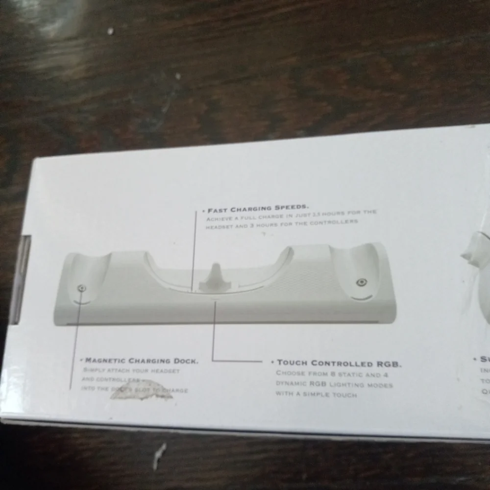 Tilted Nation 3 in 1 Headset and Controller Stand with Easy Charging- Box Inc